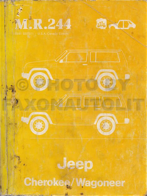 1984 1988 jeep cherokee wagoneer original repair shop manual mr244. - Sap bank reconciliation statement user manual.
