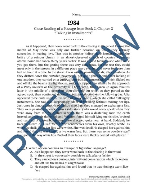 1984 Book 2 Chapter 3