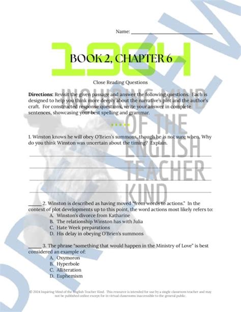 1984 Book 2 Chapter 6 Summary