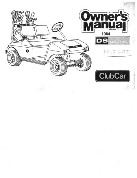 1984 club car ds owners manual. - Guia practica de la dieta sana.