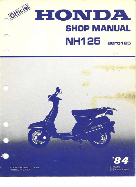 1984 honda aero nh125 workshop repair manual. - Manuale di riparazione mercedes benz 280s.