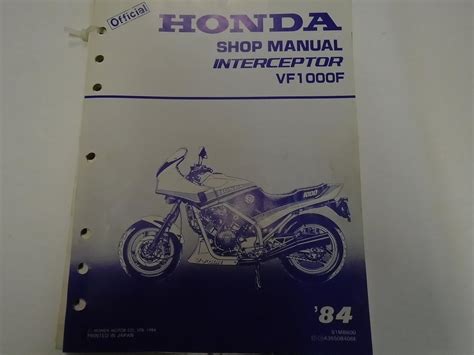 1984 honda vf1000f interceptor service repair manual 84. - Honda foresight 250 fes250 service manual.