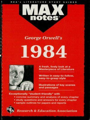 1984 maxnotes literature guides by karen brodeur. - Trois carrés rouges sur fond noir.