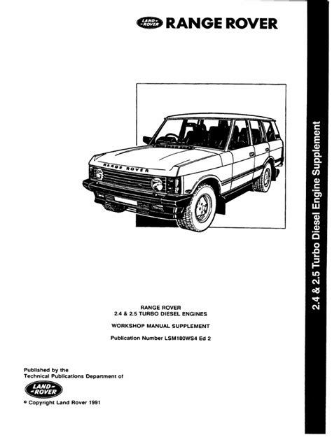 1984 Range Rover Workshop Manual