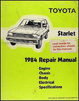 1984 toyota starlet repair shop manual original. - Que fue lo que hiciste, estefany?.