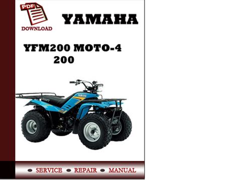 1984 yamaha yfm200 moto 4 200 atv service reparatur werkstatt handbuch download. - Administration manual for the chips by mary a fristad.