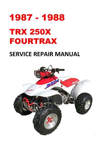 1985 1987 honda 250 fourtrax service repair manual. - Schwinn bicycle service manual vol 1.