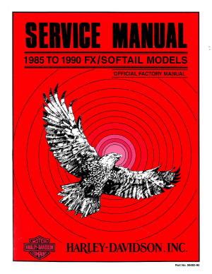 1985 1988 1990 harley davidson fx softail models service repair shop manual x. - Hitachi ex135ur excavator equipment parts catalog manual.