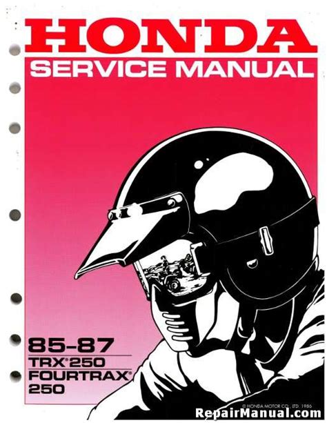 1985 250 honda fourtrax repair manual. - 15 lb sterling blow mold machine manual.