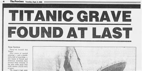 1985 Discovery of RMS Titanic - Woods Hole … - raincitystudios.com