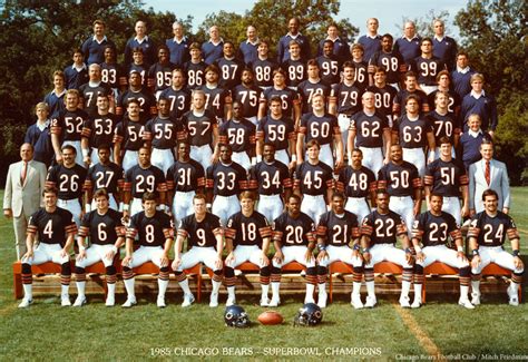 1985 SUPER BOWL CHAMPS 1985 chicago bears, Chicago sports, Chicago bears