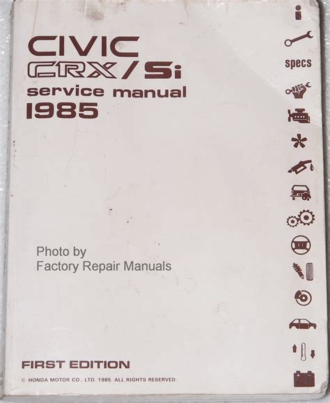 1985 honda civic crxsi repair shop manual original. - Discovering the tidal potomac a cruising guide and boating reference.