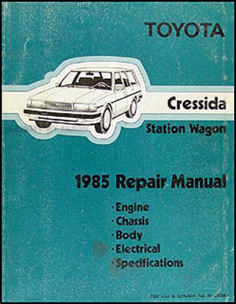 1985 toyota cressida repair shop manual original. - Renault espace 2004 repair service manual.