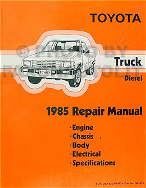 1985 toyota pickup 4x4 service manual. - Chemischer verbleib und transport in der umwelt lösungshandbuch.