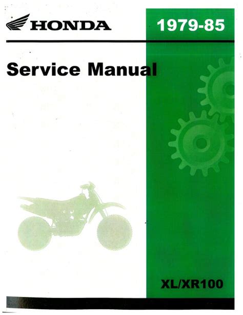 Download 1985 Honda Xl 100 Repair Manual 