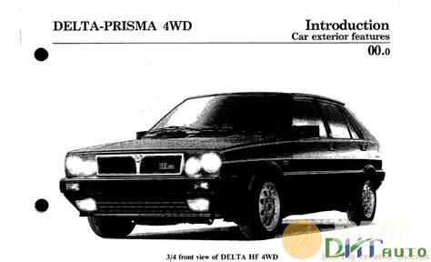 1986 1989 lancia delta prisma 4wd delta hf 4wd service reparatur werkstatthandbuch. - Same tractors parts manual dorado f100.