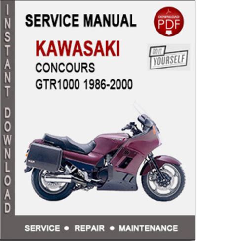 1986 2000 kawasaki gtr 1000 service repair manual. - Mérida y su gente antes de la fotografía.