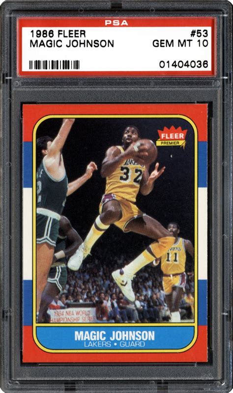 1986 Fleer Magic Johnson PSA CardFacts®