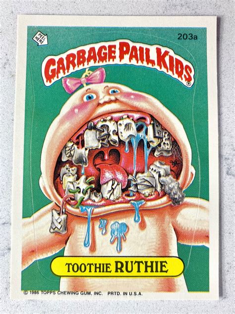 1986 Garbage Pail Kid Cards Price Guide