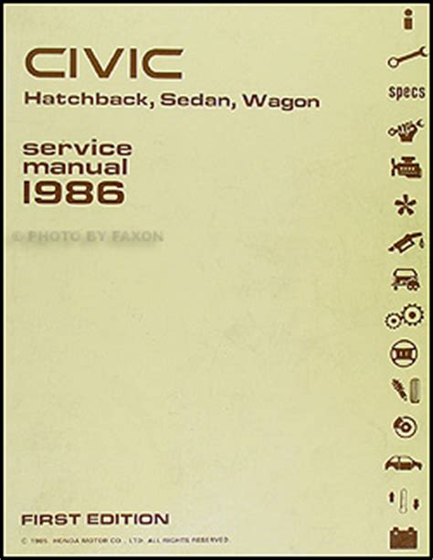 1986 civic hatchback sedan wagon service manual. - Chiese, cappelle, oratori del territorio empolese.