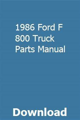 1986 ford f 800 lkw teile handbuch. - Instructors solutions manual for gerald numerical.