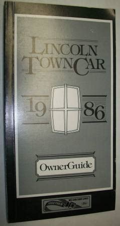 1986 lincoln town car owners manual. - Manuale di servizio nvm xerox docucolor 240.
