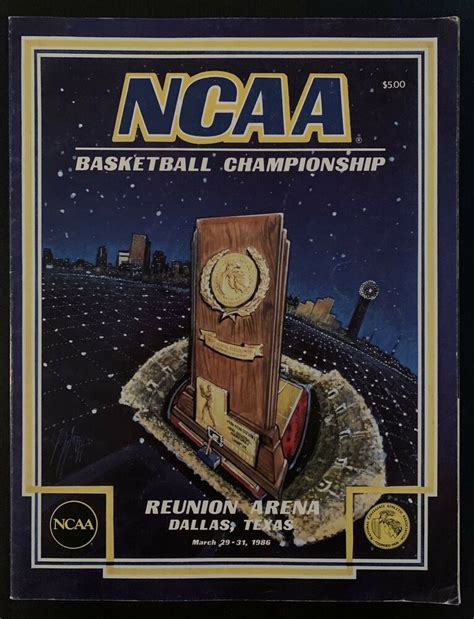 1986 NCAA Division I men's basketball tournament; Season: 1985–86: Teams: 64: Finals site: Reunion Arena Dallas, Texas: Champions: Louisville Cardinals (2nd title, 2nd title game, 7th Final Four) Runner-up: Duke Blue Devils (3rd title game, 5th Final Four) Semifinalists . 