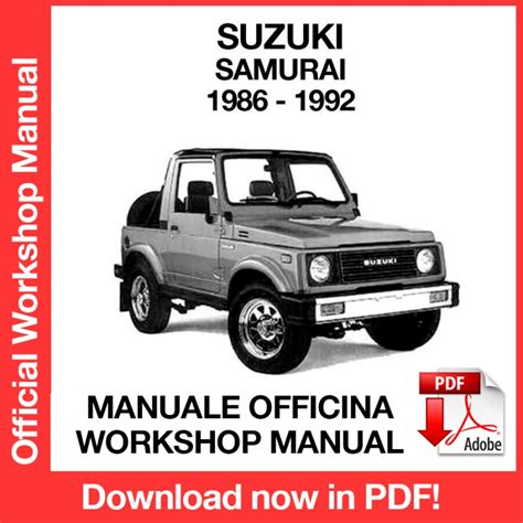 1986 suzuki samurai factory service manual. - Infancia y adolescencia en los asentamientos irregulares.