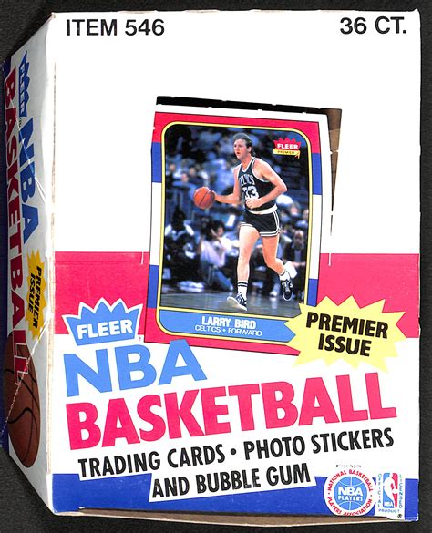 1986-87 Fleer NBA Basketball empty Wax Pack wrapper from …