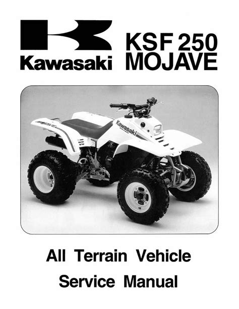 1987 2004 kawasaki ksf250 mojave atv repair manual. - Mitsubishi mte 1800 d parts manual.