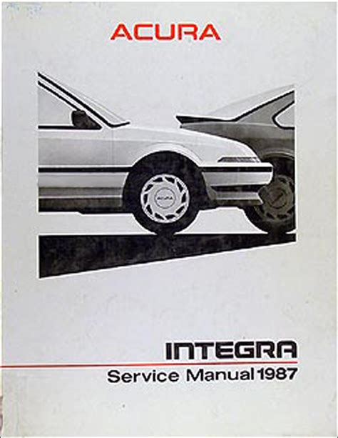 1987 acura integra electrcial troubleshooting manual factory book 87 damaged. - Plant tissue culture manual supplement 7.