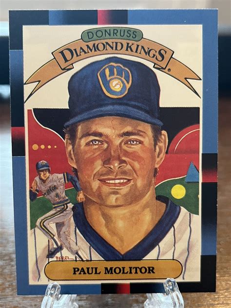 1987 donruss diamond kings paul molitor biography