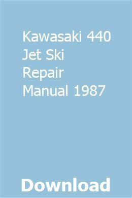 1987 kawasaki 440 jet ski maintenance manual. - Mitsubishi electric industries air conditioning service manual.