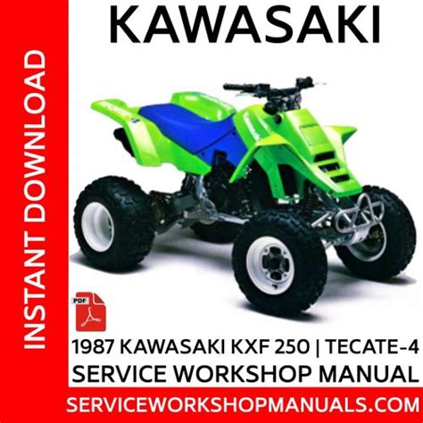 1987 kawasaki tecate 4 service manual. - Études sur la propriété artistique et litteraire.