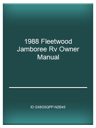 1988 fleetwood jamboree rv owner manual. - Briggs and stratton repair manual 197700.