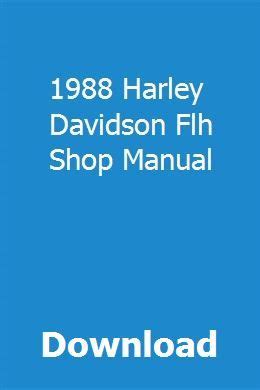 1988 harley davidson flh shop manual. - Download del manuale di riparazione per officina triumph tiger 955i.