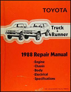 1988 toyota 4runner sr5 owners manual. - Honda cr80r service repair manual download 1986 2001.