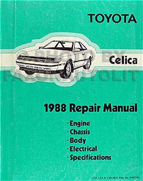 1988 toyota celica st162 workshop repair manual. - État numérique des fonds et la guerre 1939-1945.