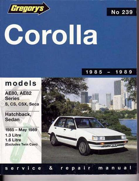 1988 toyota corolla ae80 car manual. - El viaje al mas allá en las literaturas hispánicas hasta berceo.