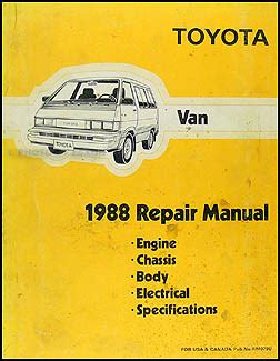 1988 toyota van factory repair manual yr22 23 29 31 32 series complete volume. - The pocket guide to therapy by stephen weatherhead.