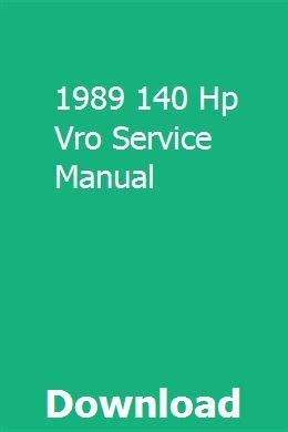 1989 140 hp vro service manual. - Italian greyhound a complete and reliable handbook complete handbook.