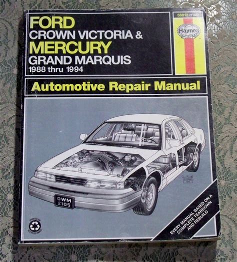 1989 1994 ford crown victoria and mercury grand marquis complete service manual. - Oxford handbook of clinical dentistry 7th edition.