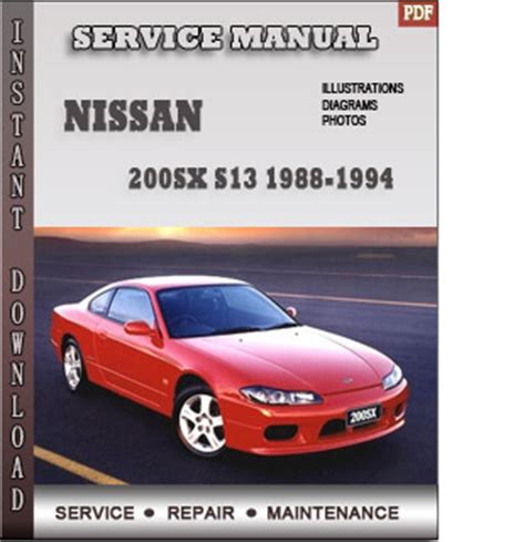 1989 1995 nissan 200sx s13 series diy service manual 89 1990 1991 1992 1993 1994 95 repair workshop manual download. - Bose lifestyle 10 music system manual.