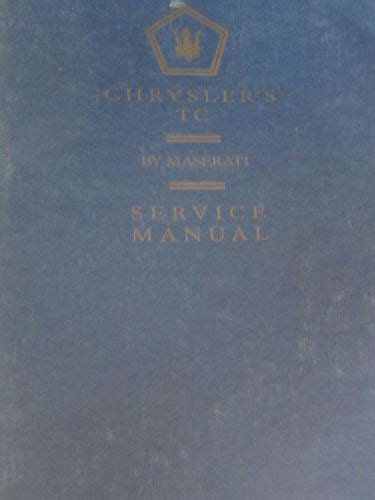 1989 chrysler tc maserati service shop repair manual. - 2015 starcraft travel trailer owners manual.