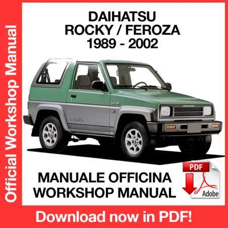 1989 daihatsu feroza f300 factory service manual download. - Kubota 05 e2b 05 e2bg serie werkstatt service reparaturanleitung.