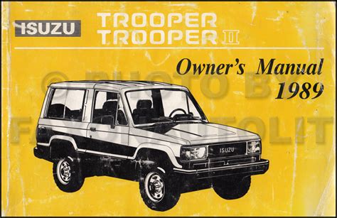 1989 isuzu trooper trooper ii v 6 engine repair shop manual original. - Tarot psychology handbook for the jungian tarot including a 34.
