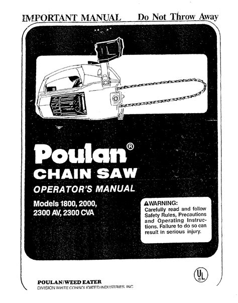 1989 poulan model 325 chain saw service manual 812. - 2007 artw cat prowler 650 h1 manuale.