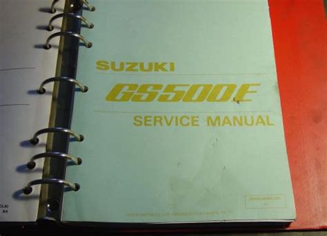 1989 suzuki motorrad gs500e service handbuch binder pn 99500 34060 03e 888. - 2000 2002 suzuki gsx r750 service repair manual gsx r 750.