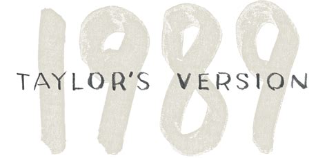 1989 taylors version logo. 1989 (Taylor’s Version) 🔄 Similar-ish: Smoothy & Moonblossom. Again for Taylors version of 1989 we can see some more Custom lettering, this time a slightly different version (drawn by someone else, or the same person with a different pen?) but we do of course have the addition of the ‘TAYLOR’S VERSION’ text too. 