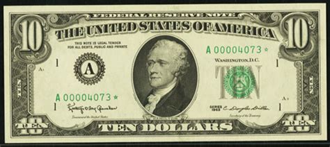 1950E $10 Green Seal Federal Reserve Note Value – How much is 1950E $10 Bill Worth? November 10, 2017 August 6, 2017 by Brendan Meehan. Tweet. Pin. Share. Ten Dollar Notes › FRNs › 1950e Ten Dollar Federal Reserve Notes. Limited Value - No Submissions Find other notes you possess from menu. Submit where indicated. Sell ….